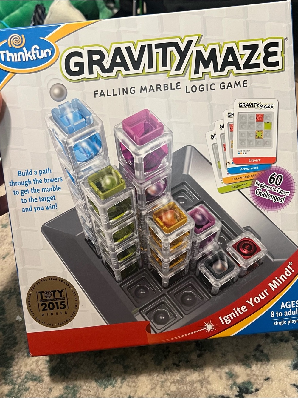 ThinkFun Gravity Maze Falling Marble Logic Game - Multicolor